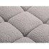 MICADONI HOME Svijetlo sivi modularni tabure od bouclé tkanine Bellis, 94x94x43 cm