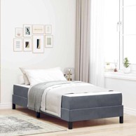 Boxspring krevet s madracem, 100x200 cm, sivi