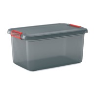 KIS Siva plastična kutija za pohranu s poklopcem 59x39x28 cm K Latch Box 