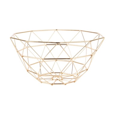 PT LIVING Zdjela za voće u zlatnoj boji Diamond, ⌀ 30 cm