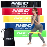 NEO-SPORT Set elastičnih traka za vježbanje NS-959-5 komada