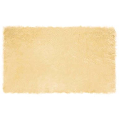 Tepih lažni ovčji, krem 100 x 200 cm, poliester