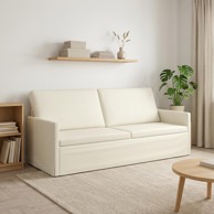 Sofa za 3 osobe 190 x 81 x 82 cm kordura tekstil, krem