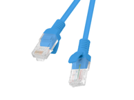 LANBERG Mrežni kabel PCU6-10CC-0025-B, Cat.6 U/UTP, 0,25 m, plavi