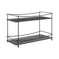 METALTEX Crni dvoetažni stalak za začine Lava