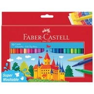 FABER-CASTELL Flomaster 554204 školski 50 boja