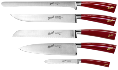 BERKEL Set noževa za chef 5 dijelova crveni Elegance