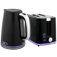 HOMESTAR Set kuhala za vodu i tostera, 22,2 x 16,7 x 23,2 cm, crni