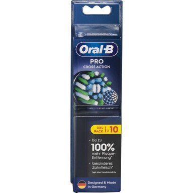 ORAL-B Zamjenske četkice ProCrossAction, crna, 10 nastavaka
