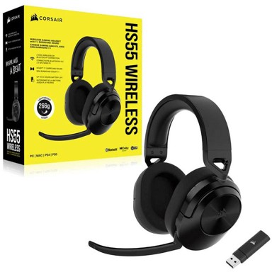 CORSAIR Slušalice HS55 Wireless, karbon, gaming