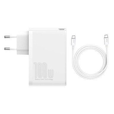 BASEUS Punjač GaN2 Pro Quick, 2x USB + 2x USB-C, 100W 