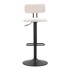 MAURO FERRETTI Bijela/crna barska stolica podesive visine (visine sjedala 61 cm) Tina 