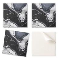 Coloray samoljepljive vinilne pločice s printom za kupaonicu, apstraktni uzorak mramora 9 x 30 x 30 cm