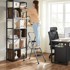 SONGMICS Ljestve preklopne, 3 stepenice, 46,5 x 74,5 x 105 cm, siva