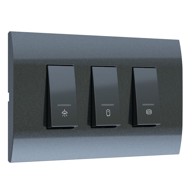 MODYS Prekidač podžbukni kupaonski indikator 3X16A antracit