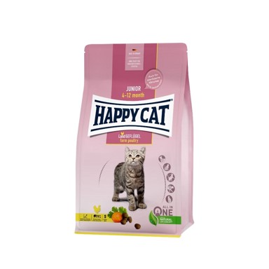 HAPPY CAT Suha hrana za mačke Junior perad, 300 g