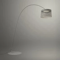 FOSCARINI Vanjska stajaća lampa Twiggy Grid, siva