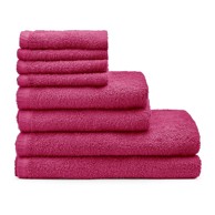 CATHERINE LANSFIELD Tamno ružičasti brzosušeći/od frotira pamučni set ručnika 8 kom Quick Dry