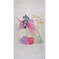 VITAUS Periv dječji tepih boje slonovače 160x230 cm Cute Unicorn