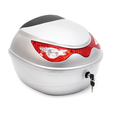 WILTEC Motociklistički kofer za kacigu, 22 L, srebrni, reflektirajući