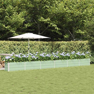 Sadilica, 480 × 50 × 45 cm, cinkani čelik, pastelno zelena, 1 kom