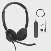 JABRA headset Engage 50 II USB-C/A MS Stereo, crne 