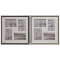 ESPRIT Okvir za sliku 34 x 3 x 34 cm, 2 kom, smeđa