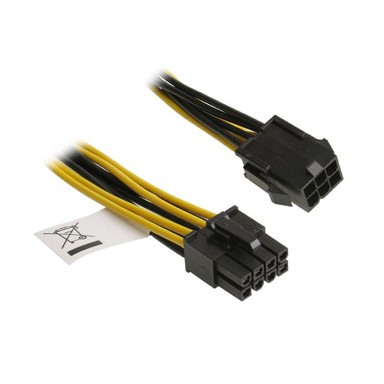 AKASA Adapter kabel 6-Pin PCIe na 8-Pin EPS12V, AK-CB051
