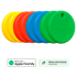 CHIPOLO Bluetooth lokator Pop, crveni/plavi/žuti/zeleni, 8 kom CH062