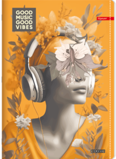 ILIJANUM Bilježnica Classic, A4 linije, 52 lista, meki uvez