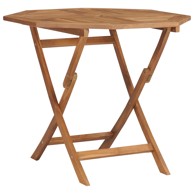 Sklopivi vrtni stol od masivne tikovine 85 x 85 x 76 cm