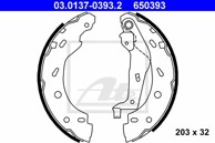ATE Pakne MERCEDES BENZ 03.0137-0393.2, smart fortwo 04 203×32