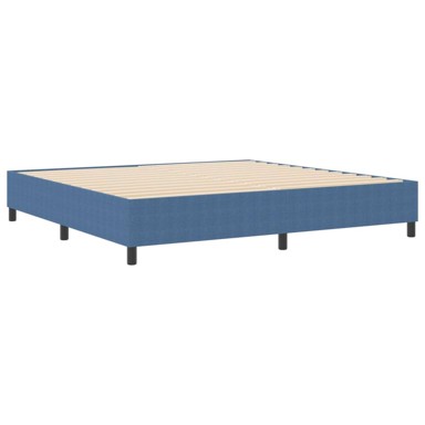 Box Spring krevet, plavi, 200x200 cm