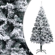 Božićno drvce umjetno sa snijegom zeleno 210 cm PVC 210 x 135 cm