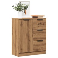 Komoda boja hrasta artisan 60x30x70 cm od konstruiranog drva