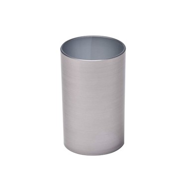 TENDANCE Čaša poliresin efekt metala, siva