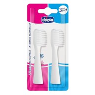 CHICCO Nastavak za zubnu četkicu bijeli, 2 kom.