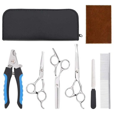 Set škara za šišanje pasa, 6-dijelni, nehrđajući čelik