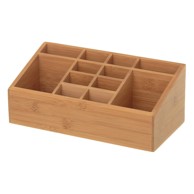 CASA SELECCIÓN Kupaonski organizator od bambusa za šminku u prirodnoj boji