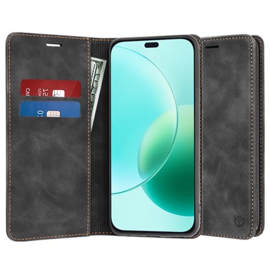 TECHSUIT Torbica Confy Cover preklopna, za Honor 400 Lite, crna