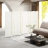 HOMESTAR Pregrada za sobu, 8 panela, sklopivi zaslon za privatnost, 320x16x170 cm, bijela