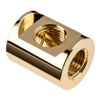 EKWB T-razdjelnik EK-Quantum Torque, 3x G1/4 unutarnji navoj, zlatna 