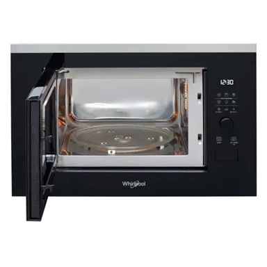 WHIRLPOOL Mikrovalna pećnica WMF250G, ugradbena, s grillom, nehrđajući čelik, 25 l, 900 W