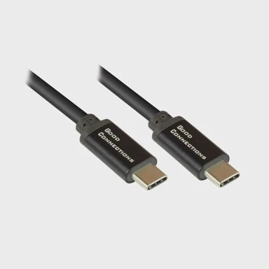 GOOD CONNECTIONS Kabel USB 2.0 USB-C na USB-C SmartFLEX PD, 0,5 m, crna